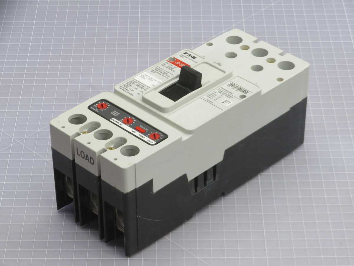 EATON JD3250 CIRCUIT BREAKER, 3-POLE, 250A CURRENT, 600VAC VOLTAGE, 25 KAIC @ 600VAC INTERRUPTING - CIRCUIT BREAKERS