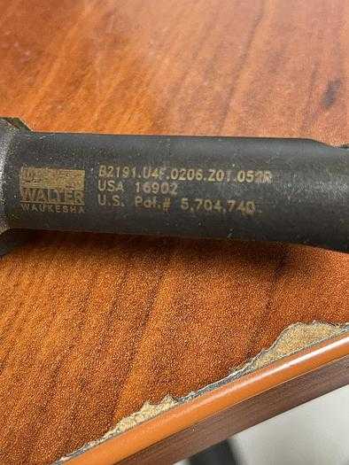 WALTER B2191.U4F.0206.Z01.052R INDEXABLE DRILL, 0.800" DIA, 1" SHANK, 7" OAL - HOLEMAKING TOOLS