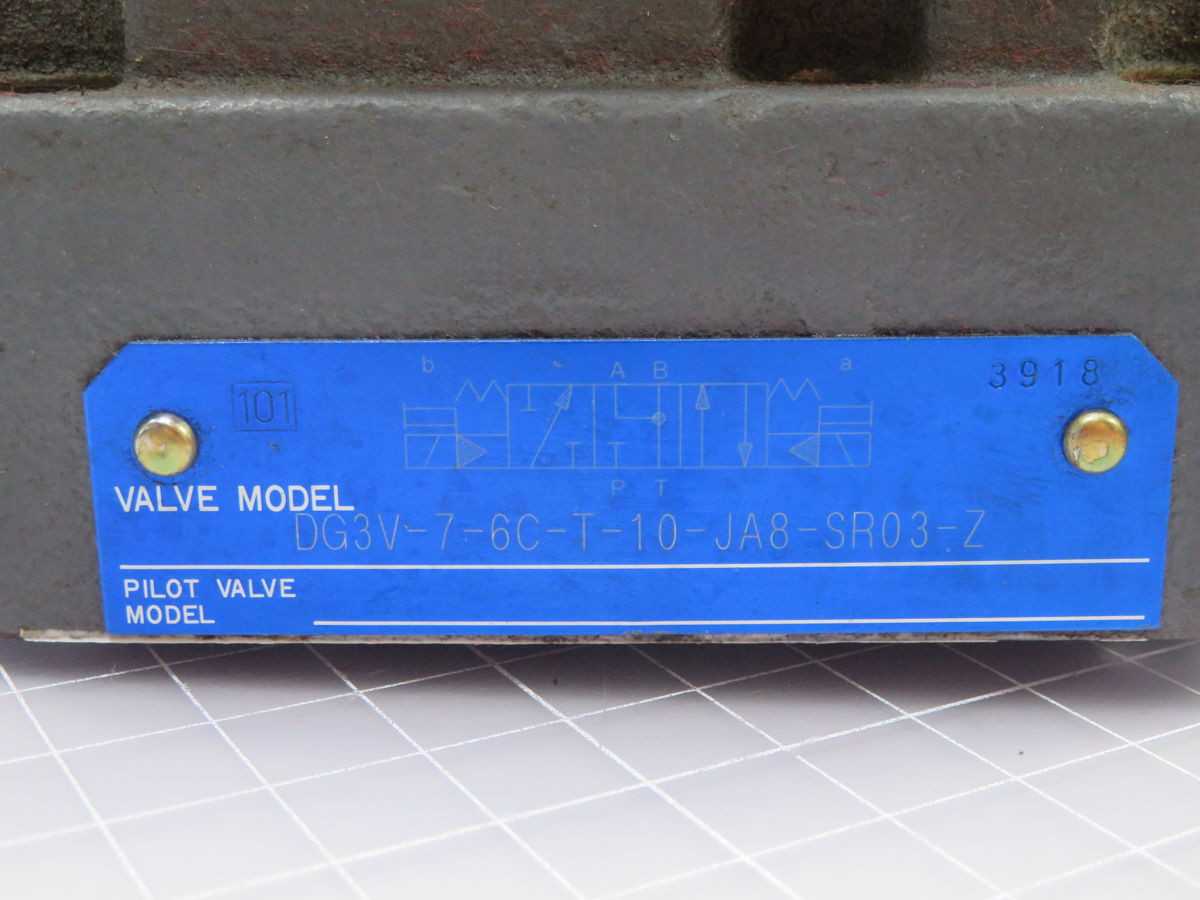 YUKEN T-DSG-01-304-D24-60327 DG3V-7-6C-T-10-JA8-SR03-Z DIRECTIONAL VALVE T265319 - HYDRAULIC VALVE