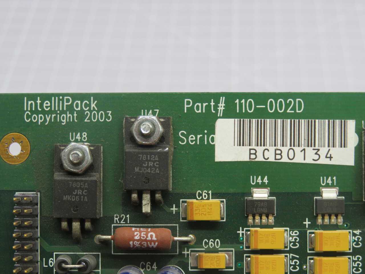 INTELLIPACK 110-002D CONTROL BOARD T269460 - PCB CIRCUIT BOARDS