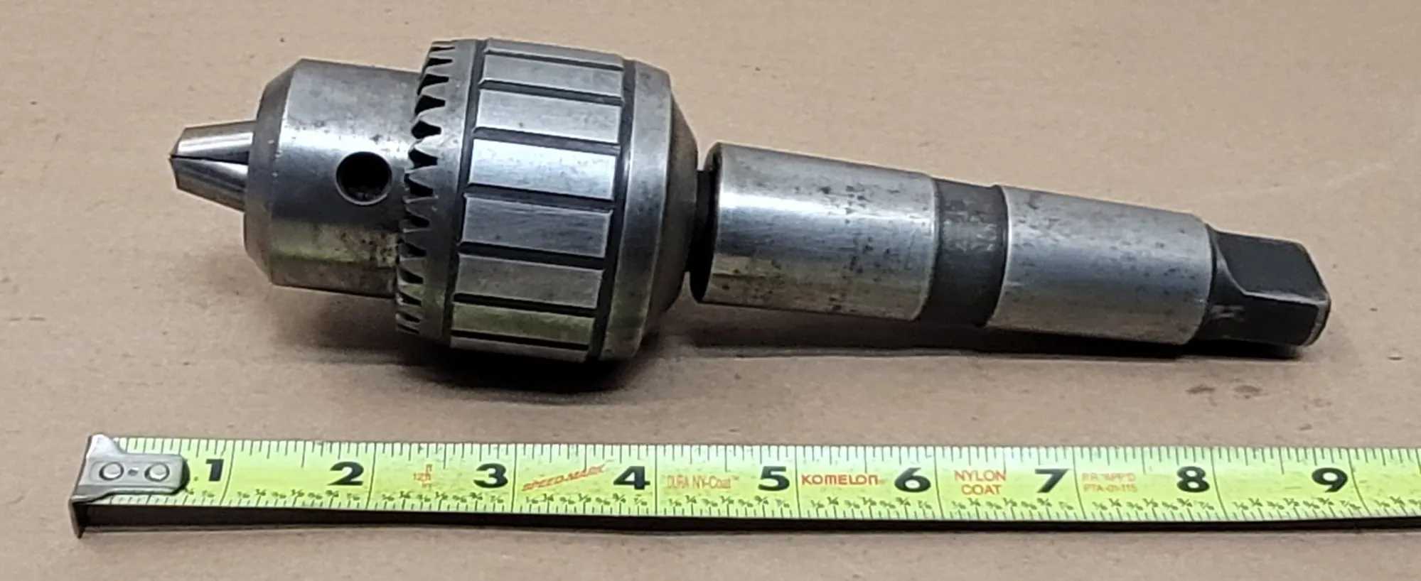 JACOBS 14N 3JT DRILL CHUCK W/ KEY – 4MT CHUCK ARBOR, BALL BEARING, 0.040"–0.500" CAPACITY - MACHINING TOOLING & PARTS