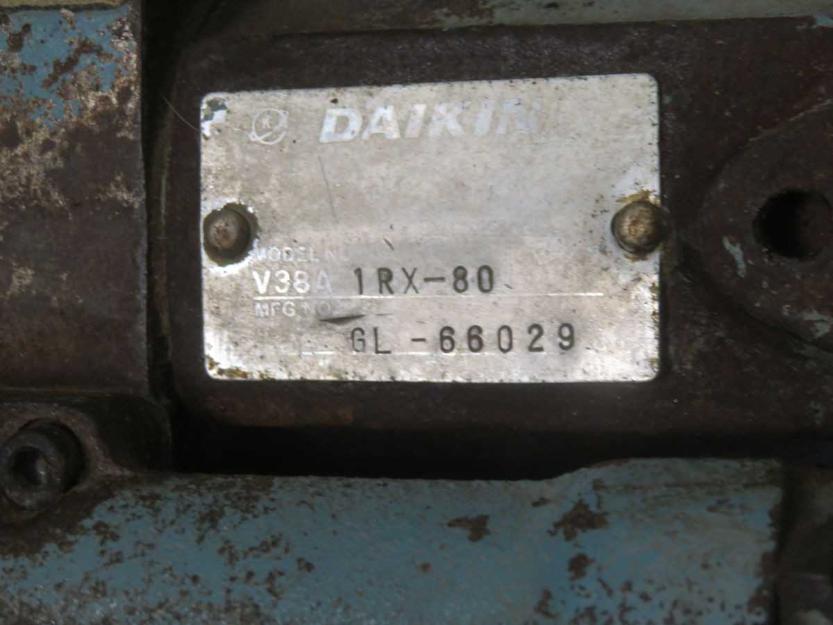 Daikin V38A-1RX-80 High-Performance Variable Displacement Piston Pump With Motor T268170 - HYDRAULIC PISTON PUMP
