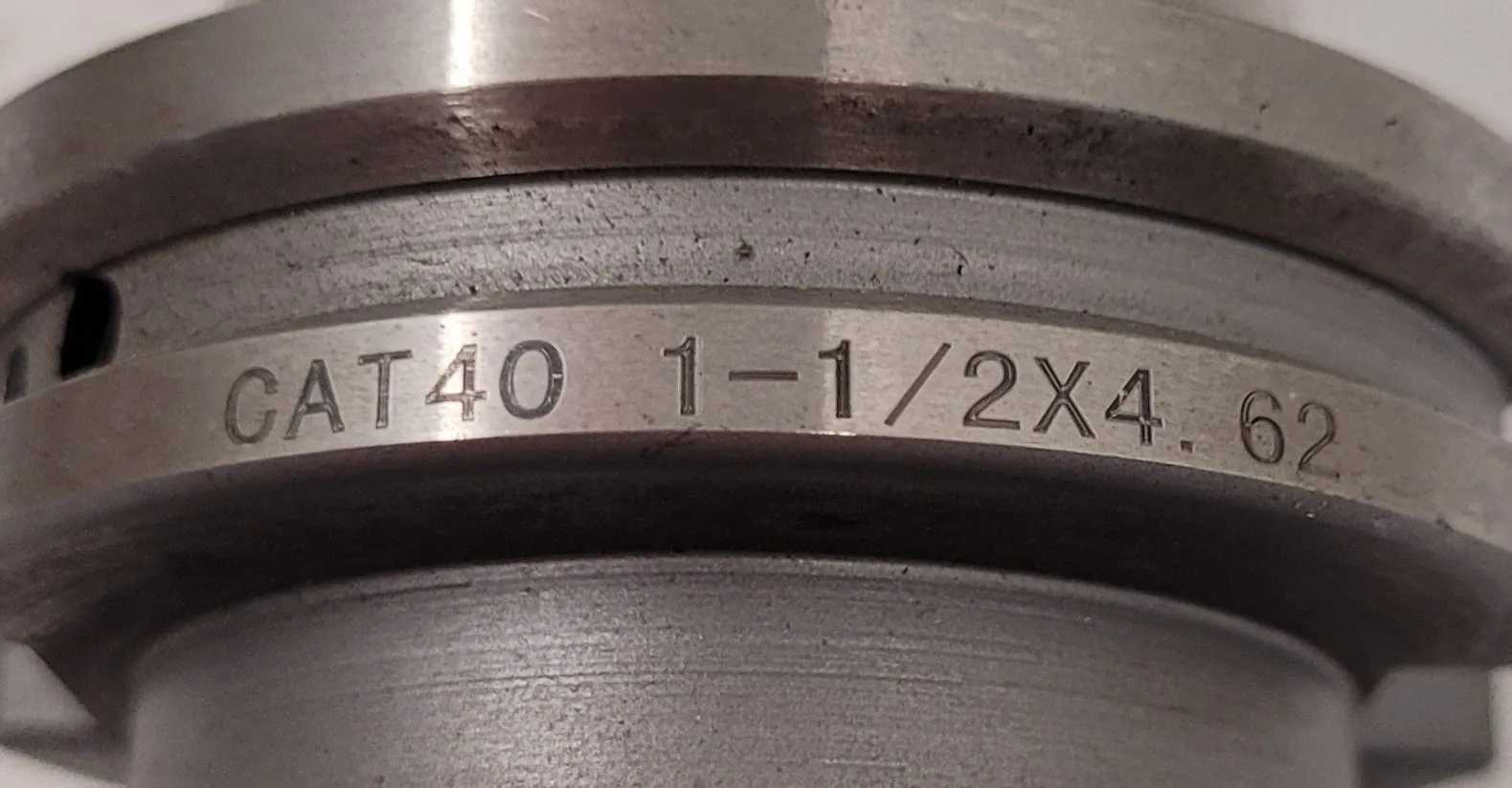 ACCUPRO CAT 40 END MILL HOLDER, MODEL CAT 40 1-1/2X4.62, 4.62" PROJECTION, 1.50" BORE - MACHINING ACCESSORIES & TOOLING