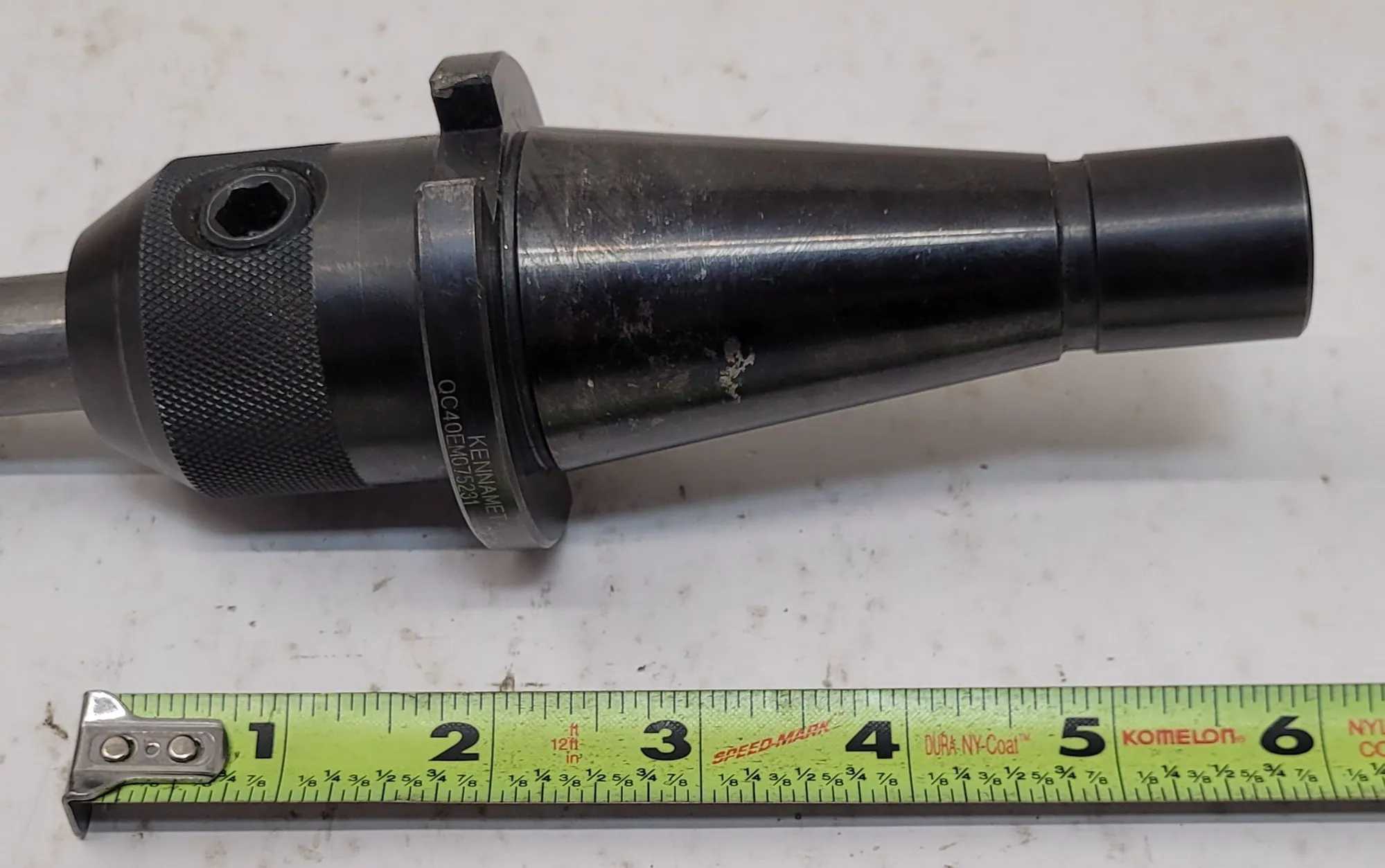 KENNAMETAL QC40EM075231 TOOL HOLDER NMTB40 TAPER WITH 3/4" END MILL - MACHINE TOOLING