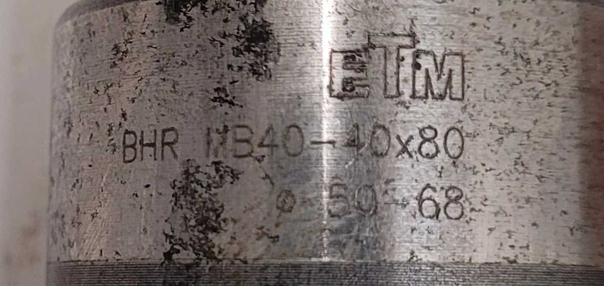 ISCAR ETM BHR MB40-40X80 BORING HEAD - RANGE 50MM-68MM SINGLE CUTTER MANUAL ACTUATION - MACHINE TOOLING