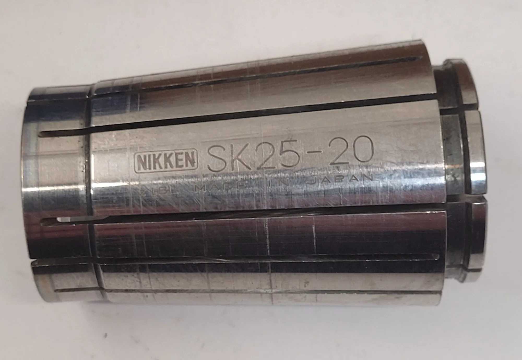 NIKKEN SK25 COLLETS – SET OF 31 – VARIOUS METRIC AND 1-INCH SIZES - MACHINING TOOLING & PARTS