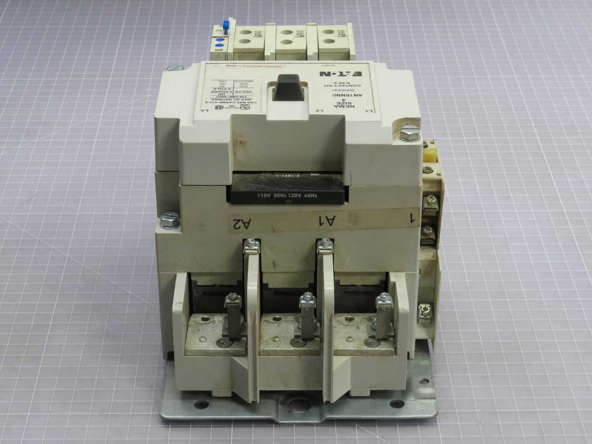 EATON AN16NNO STARTER, NEMA SIZE 4, 3-POLE, 135A CONTINUOUS CURRENT, 600VAC CONTACT VOLTAGE, 50/100HP - INDUSTRIAL PARTS