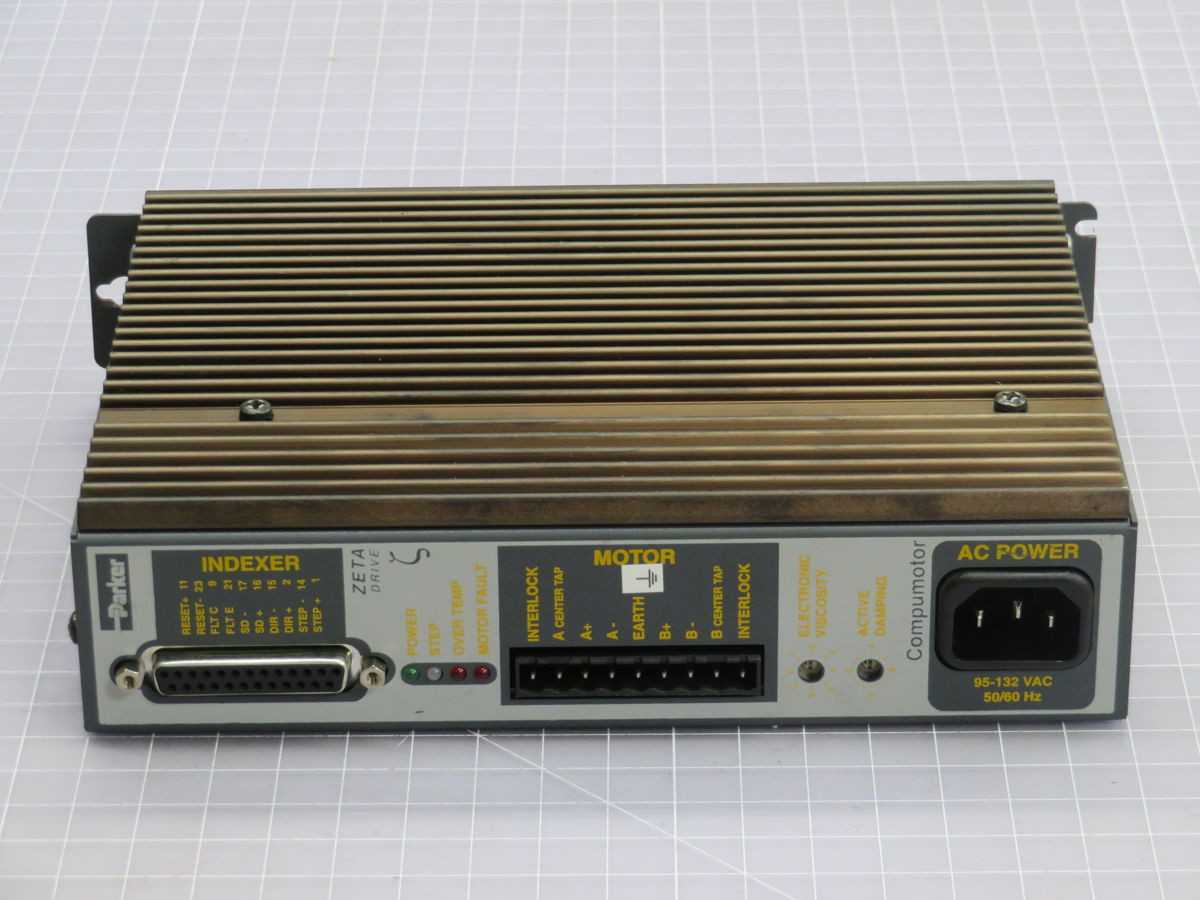 PARKER ZETA4 STEPPER DRIVE, 95-132 VAC INPUT, 0-4 A RMS OUTPUT, 1.25 MHZ STEP RATE - SERVO DRIVES