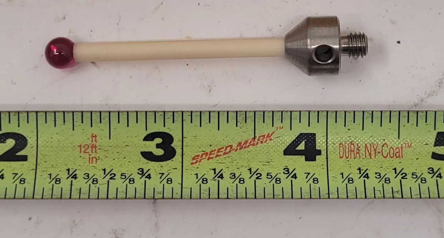 RENISHAW A-5555-0042 PROBE RUBY POINT SOLID CARBIDE STEM M5 THREAD 6MM BALL - MACHINING TOOLING & PARTS