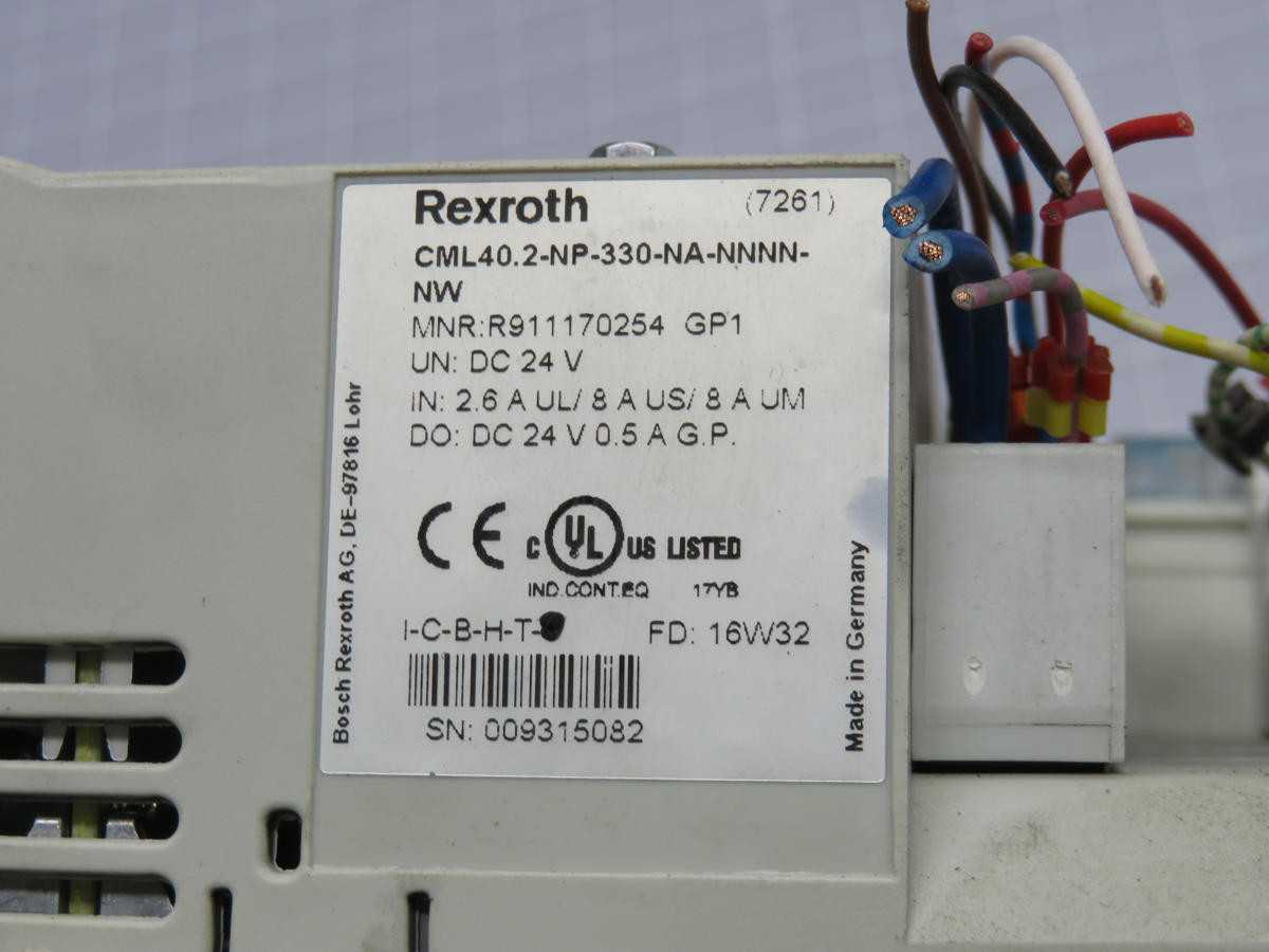 REXROTH R911170254-GP1 PLC CPU, 500 MHZ PROCESSOR, ETHERNET, PROFIBUS, RS232, 24 VDC POWER - PLC MODULES