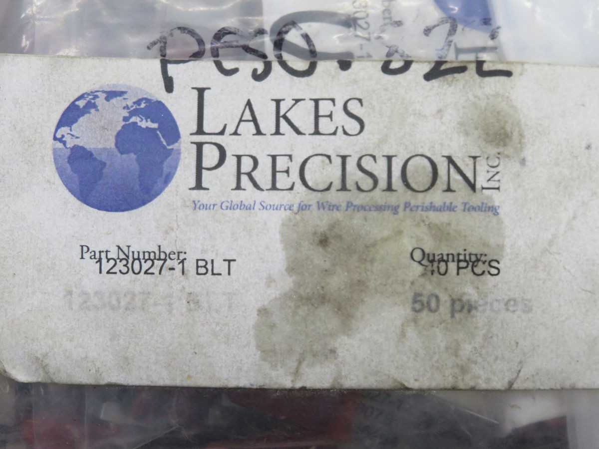 LOT OF 100 LAKES PRECISION 123027-1 BLT CRIMPING CUTTING BLADE T263244 - AUTOMATION & CONTROLS