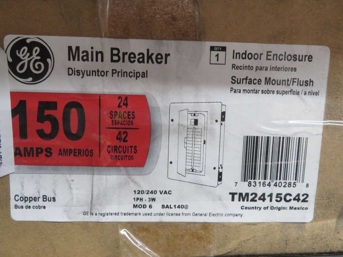 GE TM2415C42 MAIN BREAKER T264920 - CIRCUIT BREAKERS