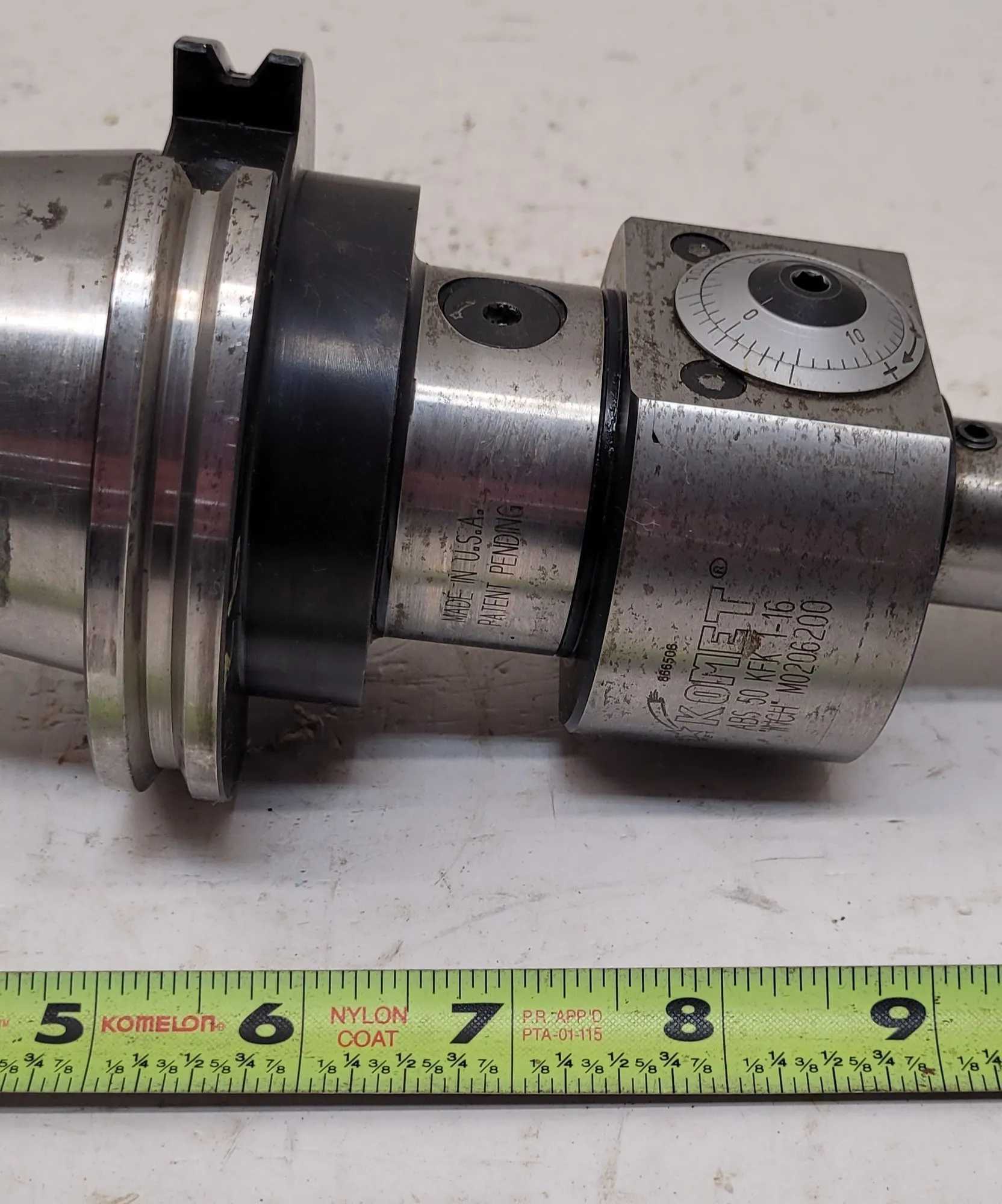 KOMET M0206200 BORING HEAD - ABS 50 - CAT 50 HOLDER - 13” OAL - MACHINING TOOLING & PARTS