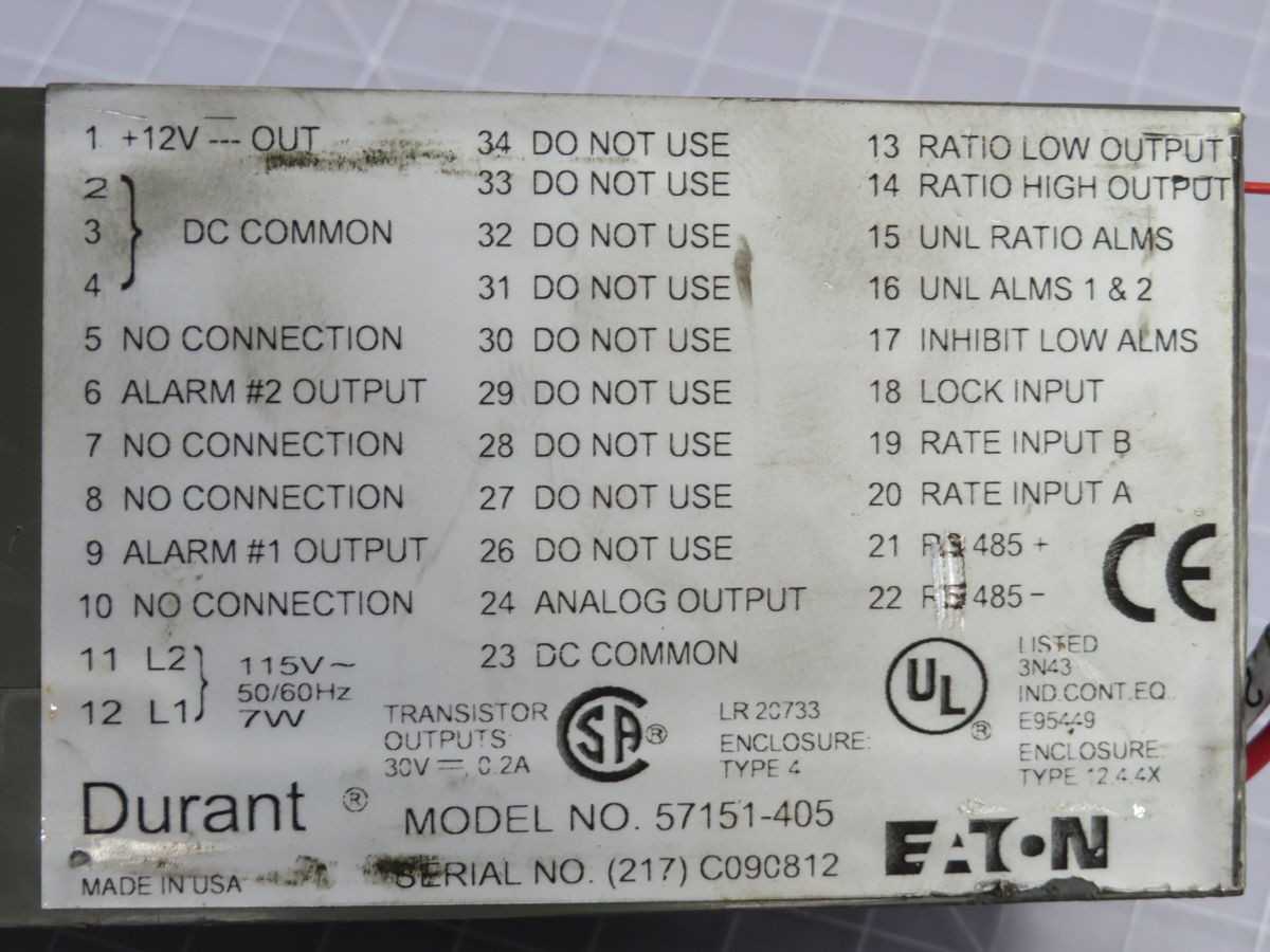 EATON 57151-405 AMBASSADOR SERIES PANEL METERS, RATE INDICATOR, 30V OUTPUT, 0.2A OUTPUT - PANEL METERS