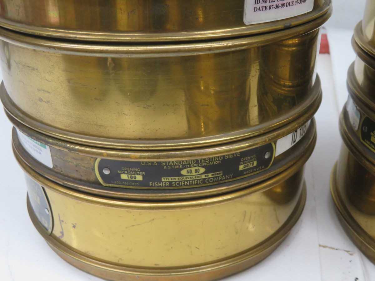 Lot Of 29 U.S. Standard 105 Testing Sieves For Accurate Material Analysis - LAB & SCIENTIFIC
