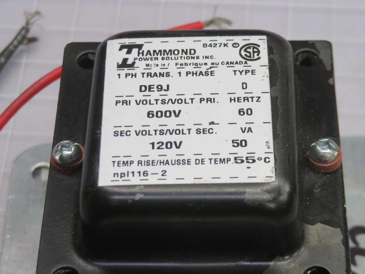 HAMMOND DE9J TRANSFORMER T263014 - POWER TRANSFORMERS