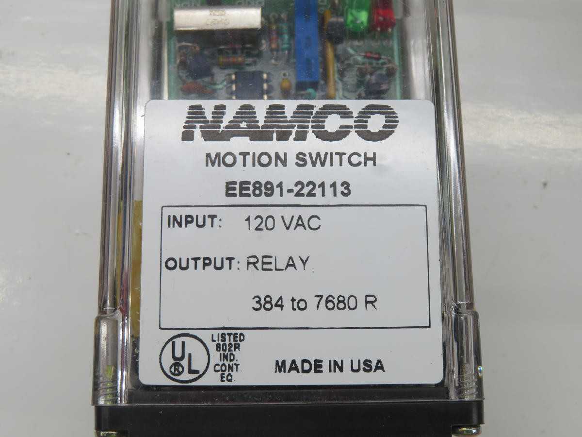 NAMCO EE891-22113 PROXIMITY SWITCH, 384-7680 RPM SPEED, 120 VAC INPUT, 115 AMPS CURRENT - SWITCHES