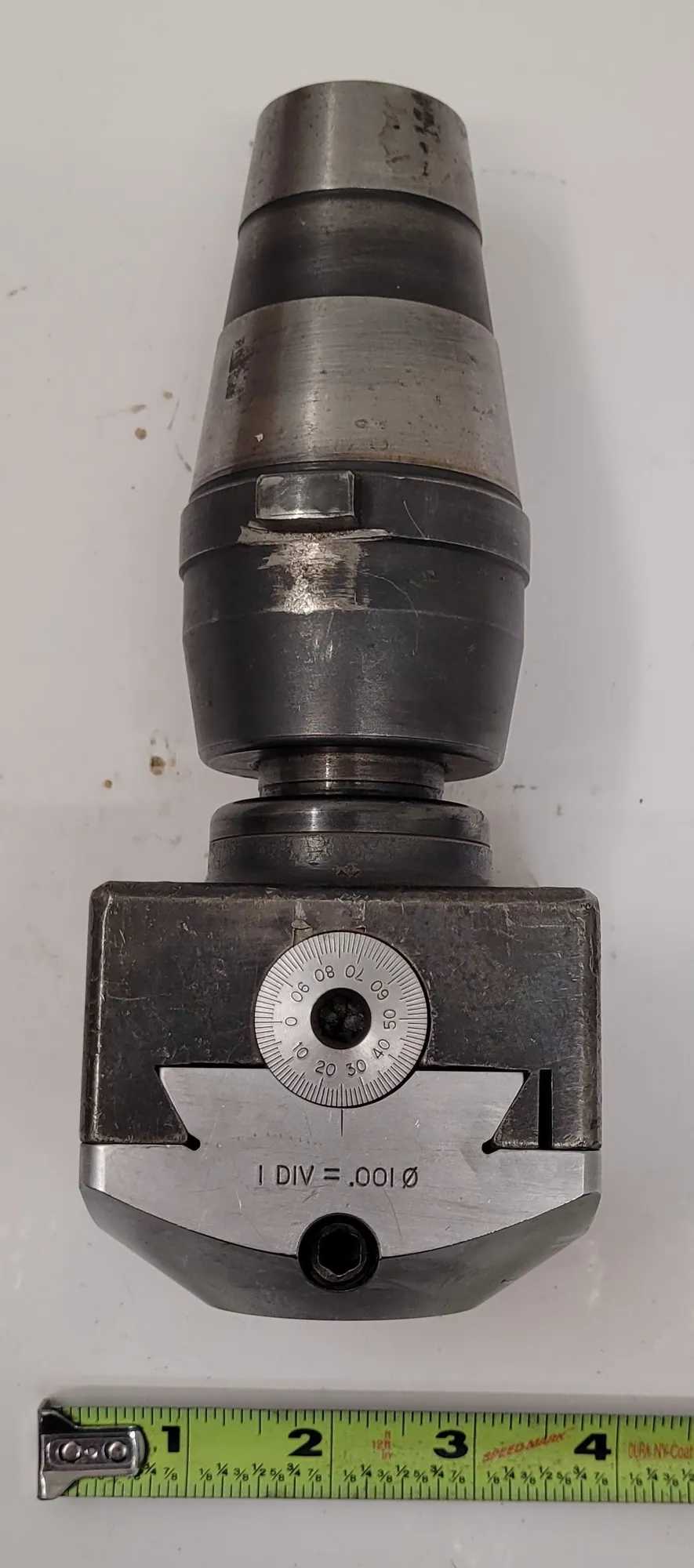 CRITERION S-3 BORING HEAD W/ NIKKEN TT45-MT4 HOLDER, 1.00” BORE DIAMETER, CAT 45 TAPER - MACHINE TOOLING