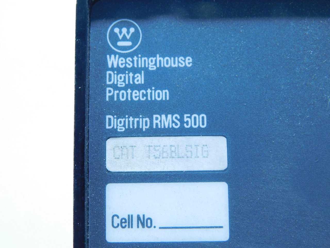 WESTINGHOUSE DIGITRIP RMS 500, SOLID STATE PROGRAMMER, L,S,I,G OVERCURRENT PROTECTION, TRUE RMS SENSING - SOLID STATE RELAY