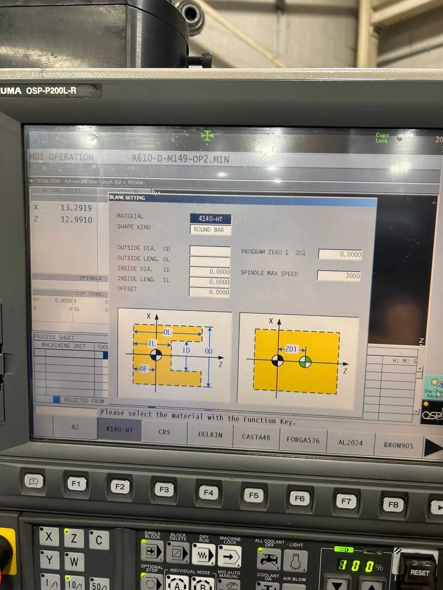2012 OKUMA GENOS L400E CNC LATHE, 10" CHUCK, 3000 RPM, CHIP CONVEYOR, 20 HP - CNC LATHES