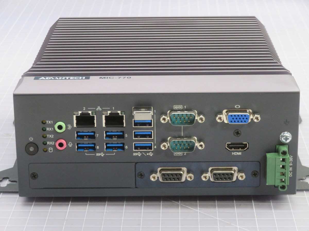 Advantech MIC-770 V1 Compact Fanless Control System T263132 - AUTOMATION & CONTROLS