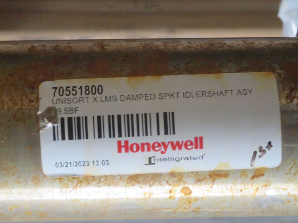 HONEYWELL 70551800 UNISORT X LMS DAMPED SPKT IDLERSHAFT ASY T262778 - DRIVE SHAFT