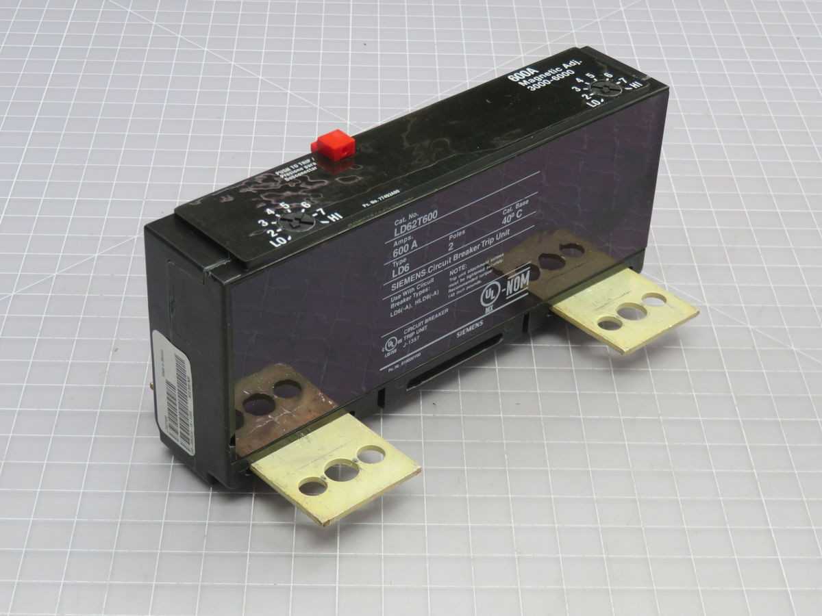 SIEMENS LD62T600 CIRCUIT BREAKER T267371 - CIRCUIT BREAKERS