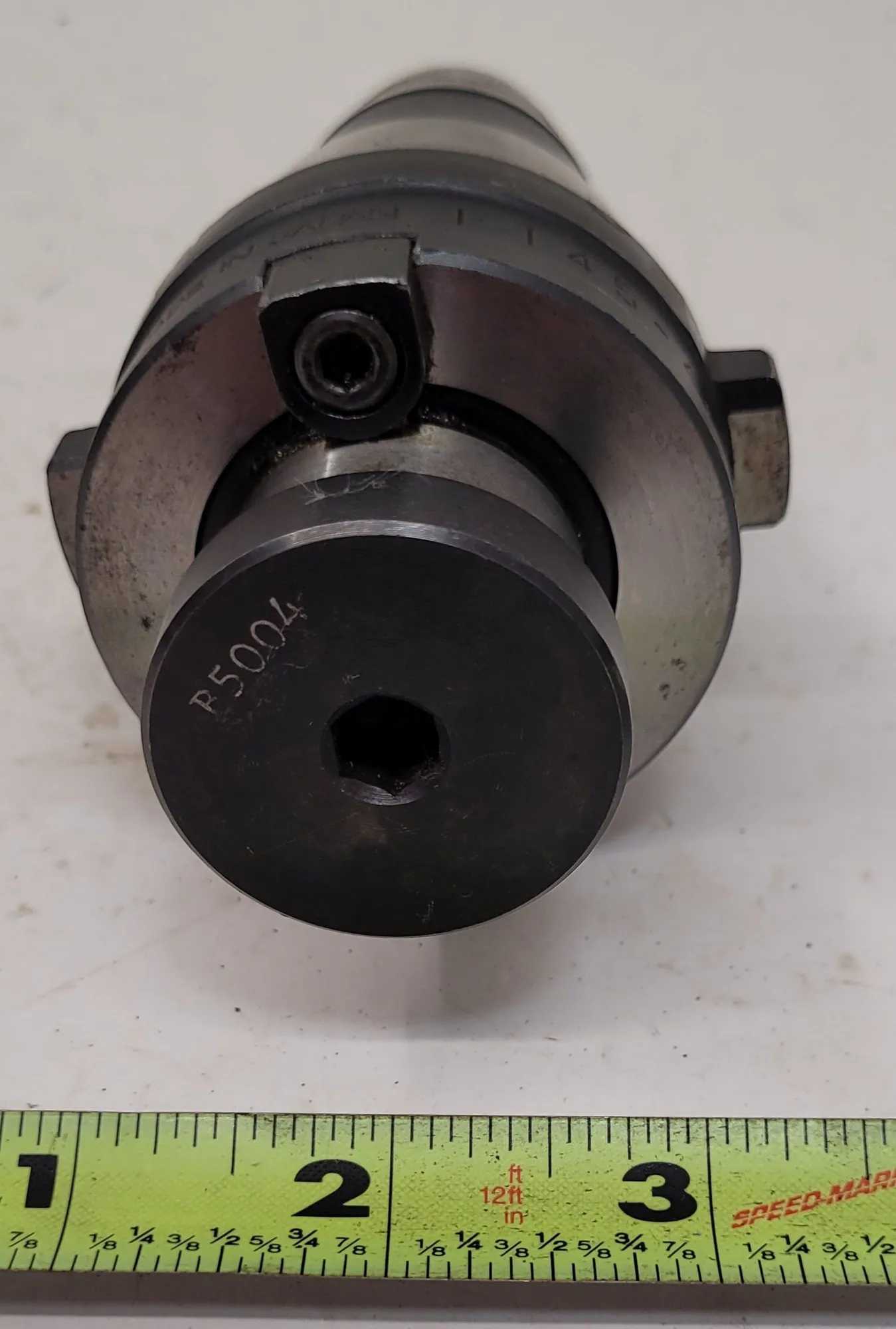 NIKKEN FT45-4E SHELL MILL HOLDER CAT 45, BODY DIA 2.30", BORE DIA .6", OAL 5.60", PROJ 2.125" - MACHINE TOOLING