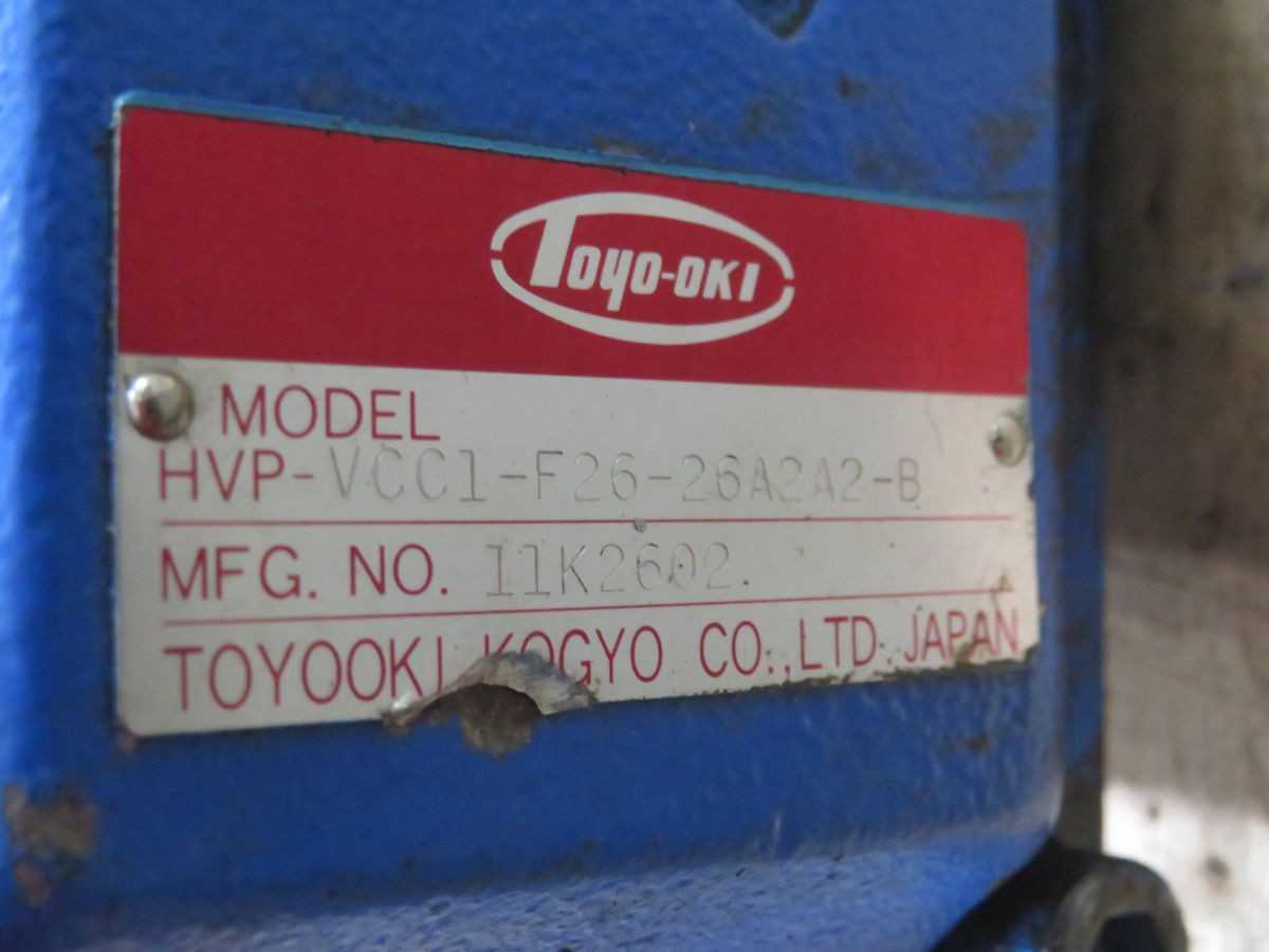 TOYO-OKI HVP-VCC1-F26-26A2A2-B DOUBLE VANE PUMP W MOTOR T263359 - HYDRAULIC VANE PUMP