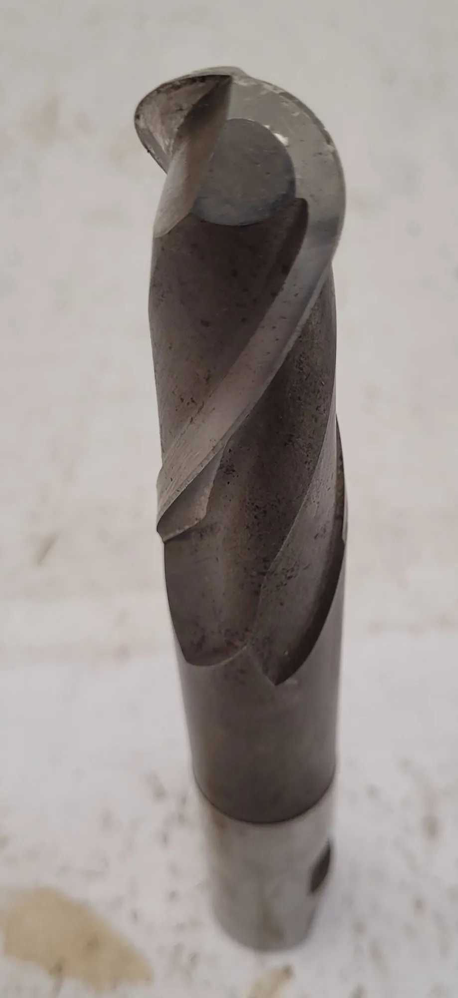 NIAGARA CUTTER N33908 HSS BALL NOSE END MILL, 1" DIA, 7.25" OAL - MACHINING TOOLING & PARTS