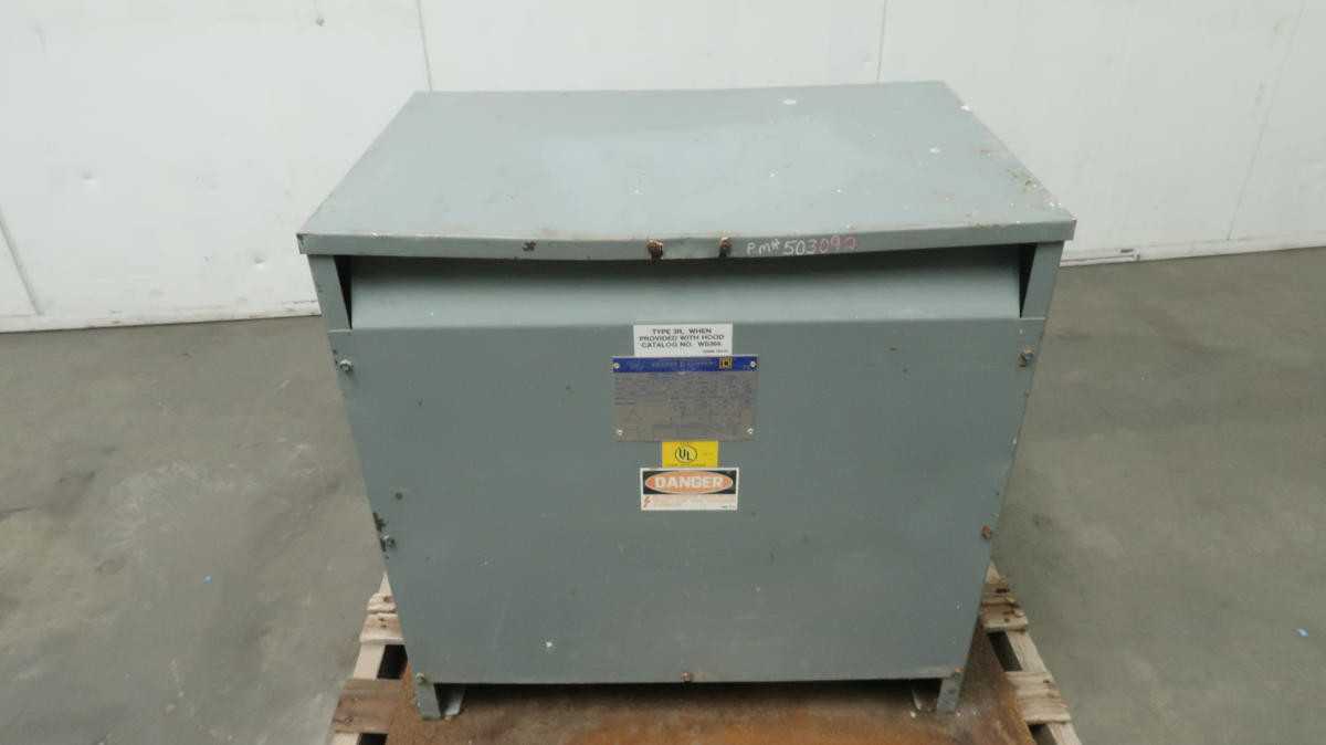 Square D 75T3H 34349-17212-041 Transformer, 3Ph, 75 kVA, 480V Pri, 208Y/120V Sec - DRY TRANSFORMERS