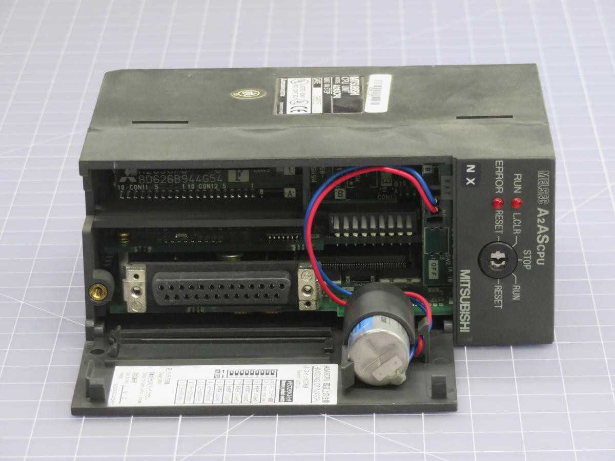MITSUBISHI A2ASCPU CONTROLS PLCS, 14000 STEPS MEMORY, 512 I/O, 0.75 ΜS INSTR SPEED - PLC MODULES