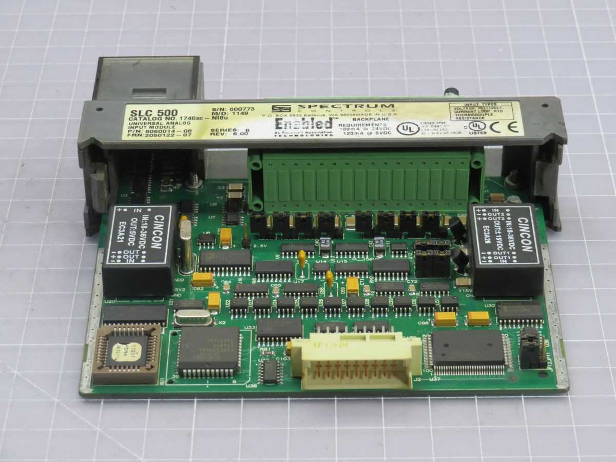 SPECTRUM CONTROLS 1746SC-NI8U PLC INPUT MODULE, 8 PT UNIVERSAL ANALOG, 16 BIT RESOLUTION - PLC MODULES