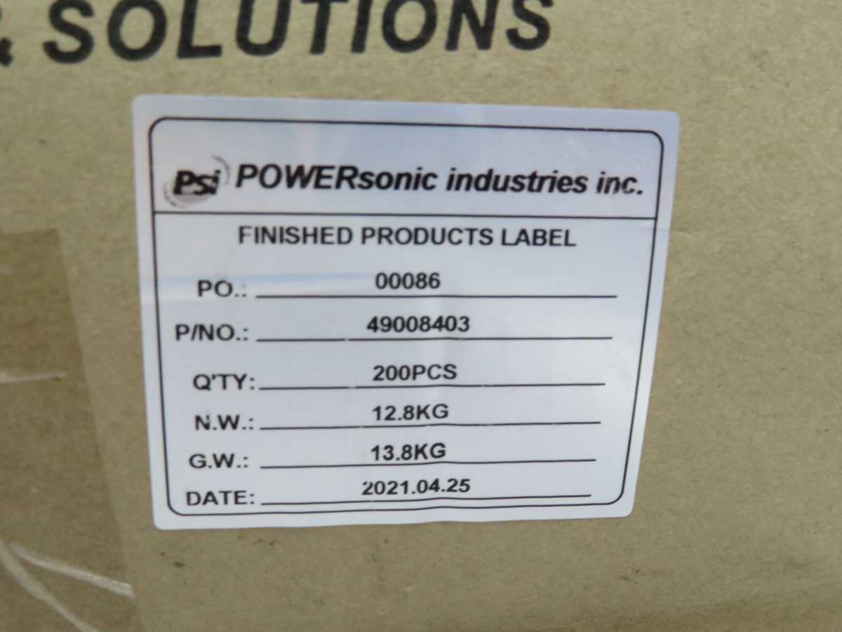 LOT OF 200 POWER SONIC 49008403 M12 5P MALE TO 9PIN FEMALE UNSHIELDED - CORDSET CABLES