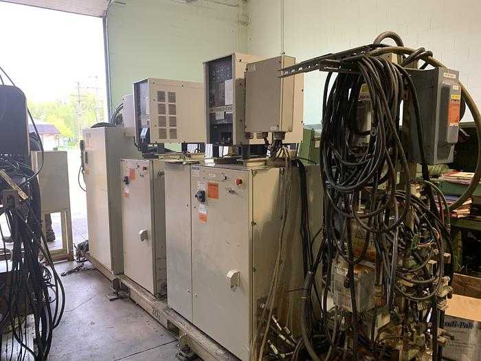 2005 YASKAWA MOTOMAN EA1400N ROBOTIC WELDING CELL, 3KG PAYLOAD, 1390MM REACH, NX100 CONTROLLER - ARTICULATED ROBOTS