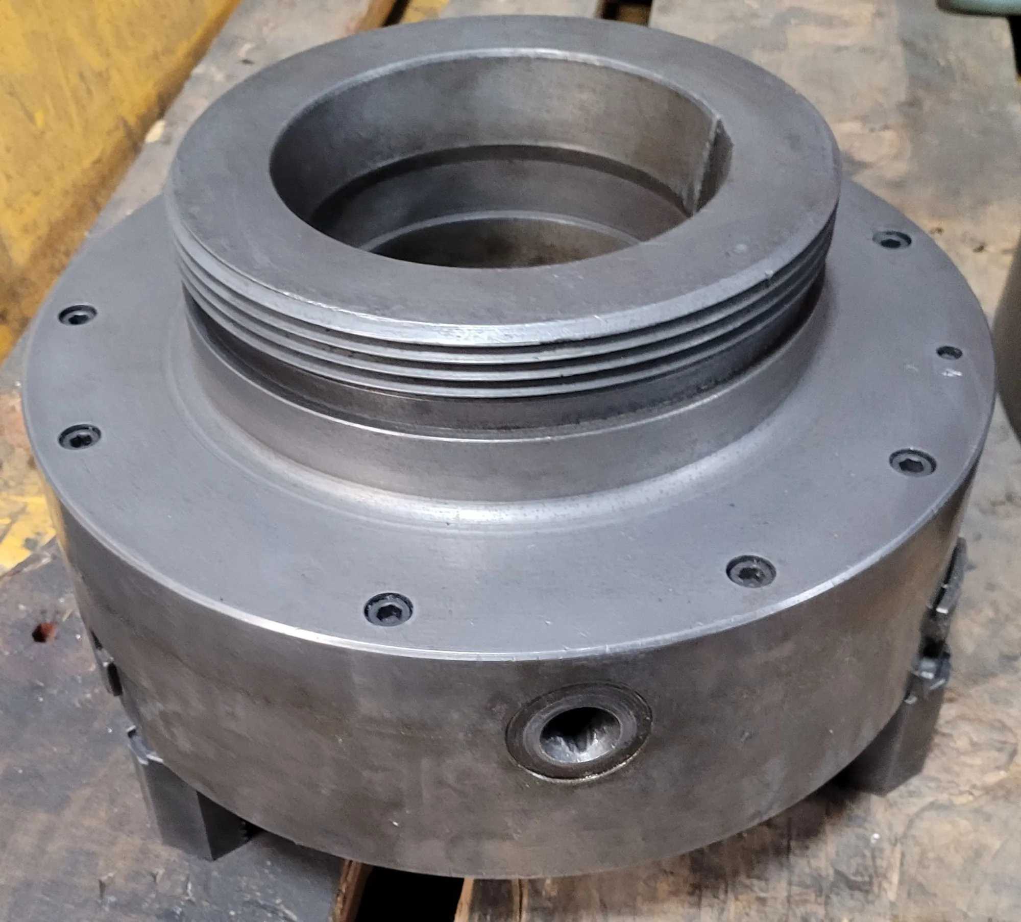 CUSHMAN 12" 3-JAW LATHE CHUCK, 3" CENTER HOLE ID, L2 MOUNT - MACHINING TOOLING & PARTS