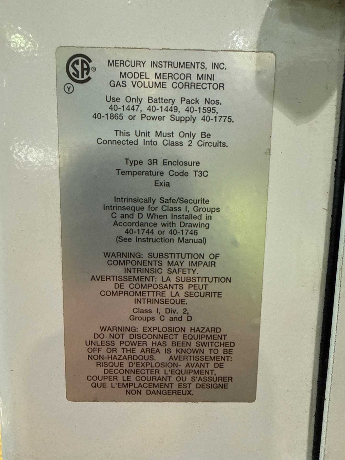 1999 Equimeter 8-Inch Turbo-Meter Gas Flow Meter, 175 Psig Maop, 60K Cfh, Mercor Mini Corrector - FLOW METER