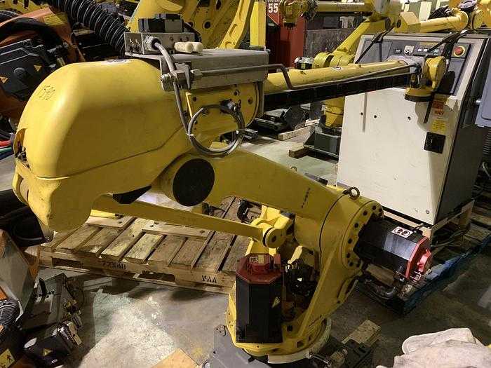 2003 FANUC S-500IB ROBOT, 15KG PAYLOAD, 2757MM REACH, RJ3IB CONTROL - HIGH PRECISION! - ARTICULATED ROBOTS