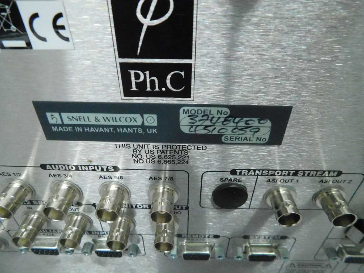 SNELL & WILCOX MEMPHIS 3748400 MPEG ENCODER M7281 - THERMOELECTRIC UNITS