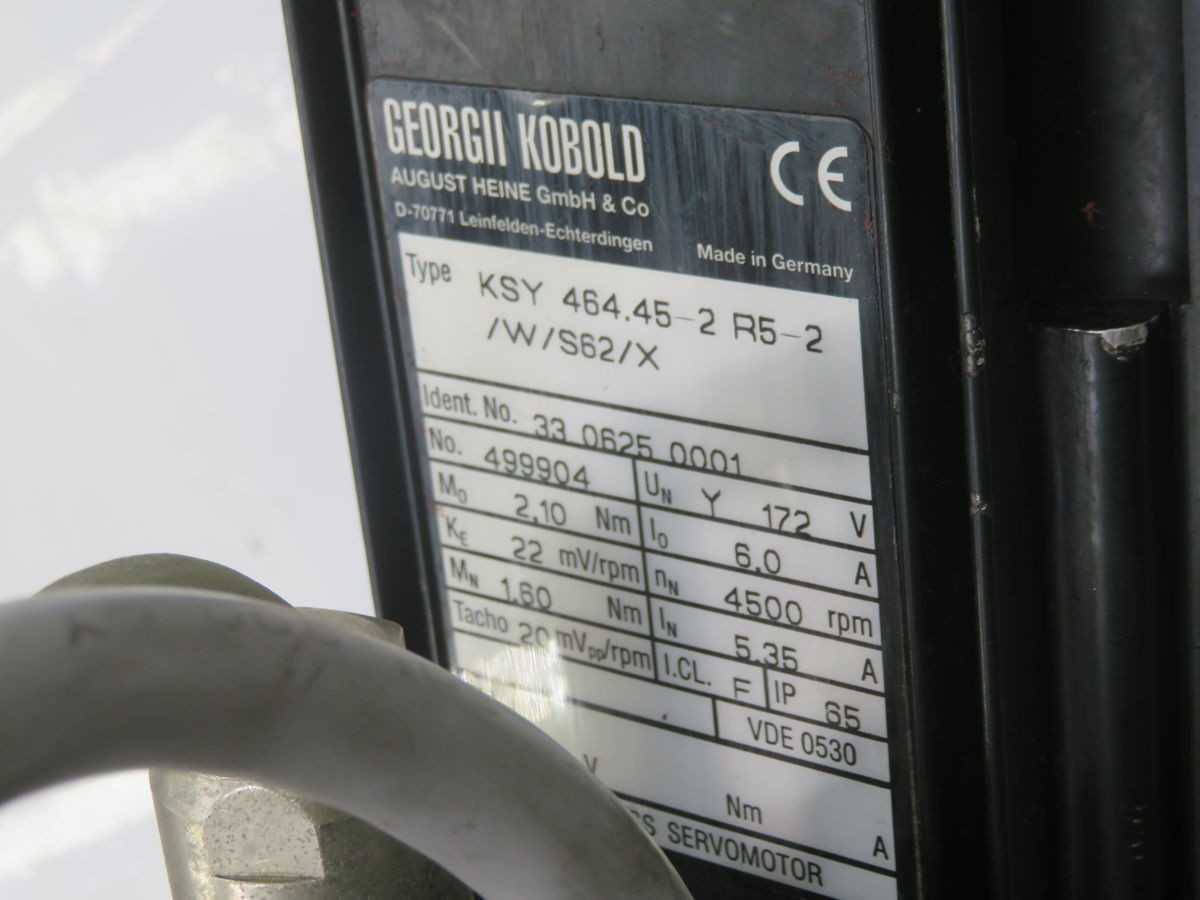 GEORGII KOBOLD KSY 464.45-2 R5-2/W/S62/X AC SERVO MOTOR T265353 - SERVO