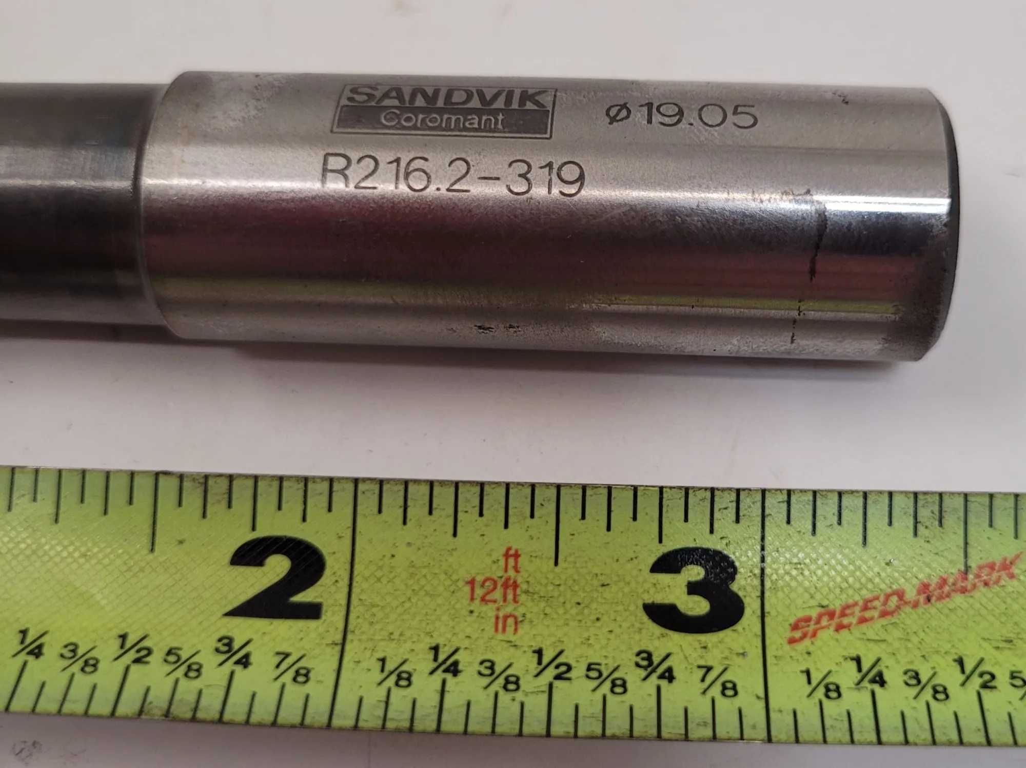 SANDVIK COROMANT R216.2-319 U-MAX SQUARE SHOULDER END MILL CUTTER 0.75 IN DIA. - MACHINING TOOLING & PARTS