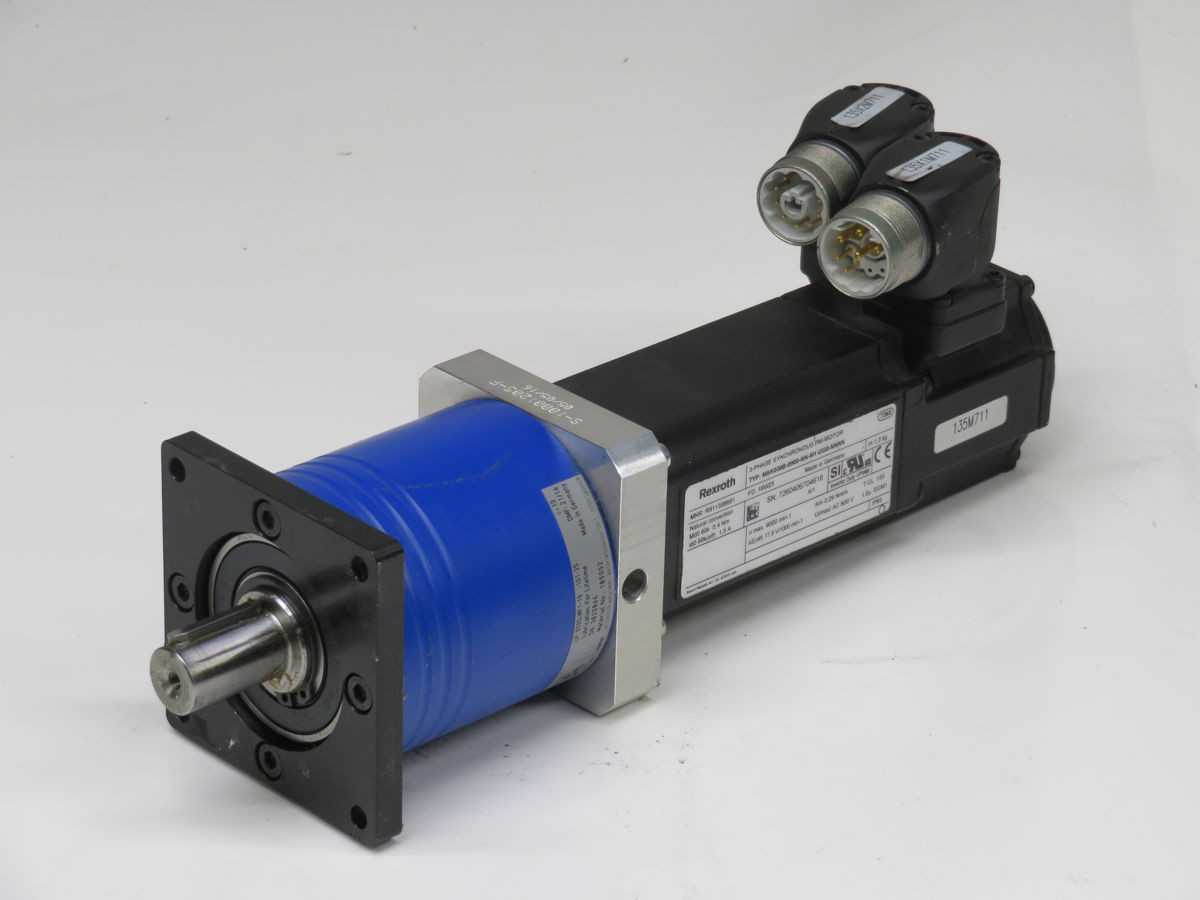 REXROTH R911308681 SERVO MOTORS, 4 NM TORQUE, 9000 RPM MAX SPEED, 3.77 KW POWER, 600 VAC, IP65 - SERVO