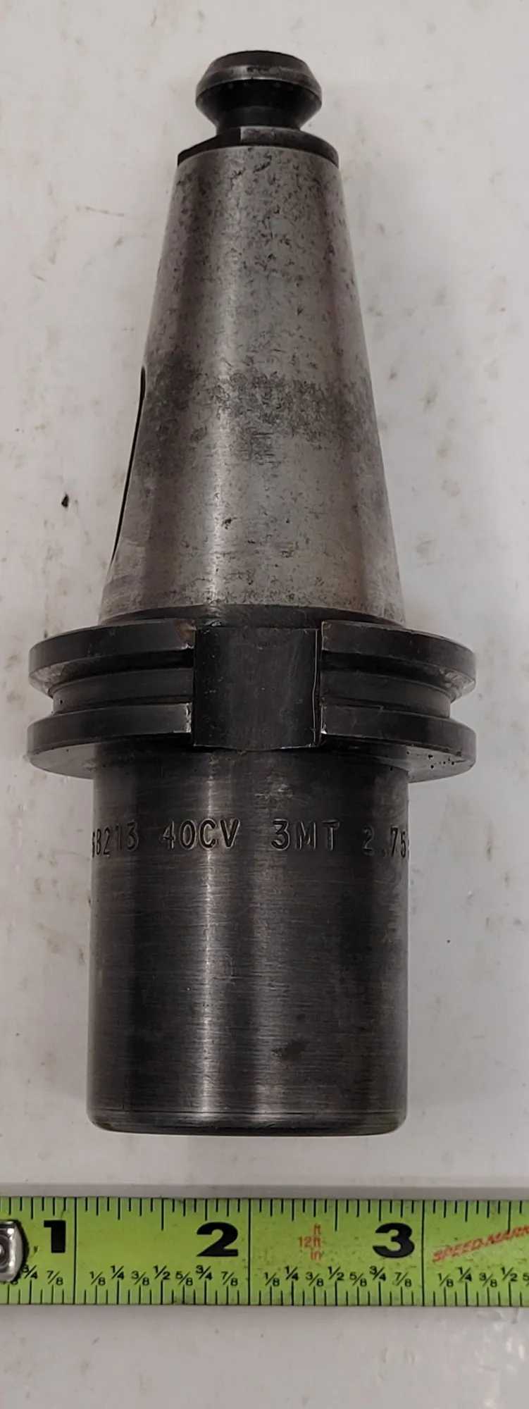 COLLIS 68213 MORSE TAPER END MILL HOLDER, CAT 40, PROJECTION 2-3/4”, OAL 6IN, BORE ID 24MM - MACHINE TOOLING