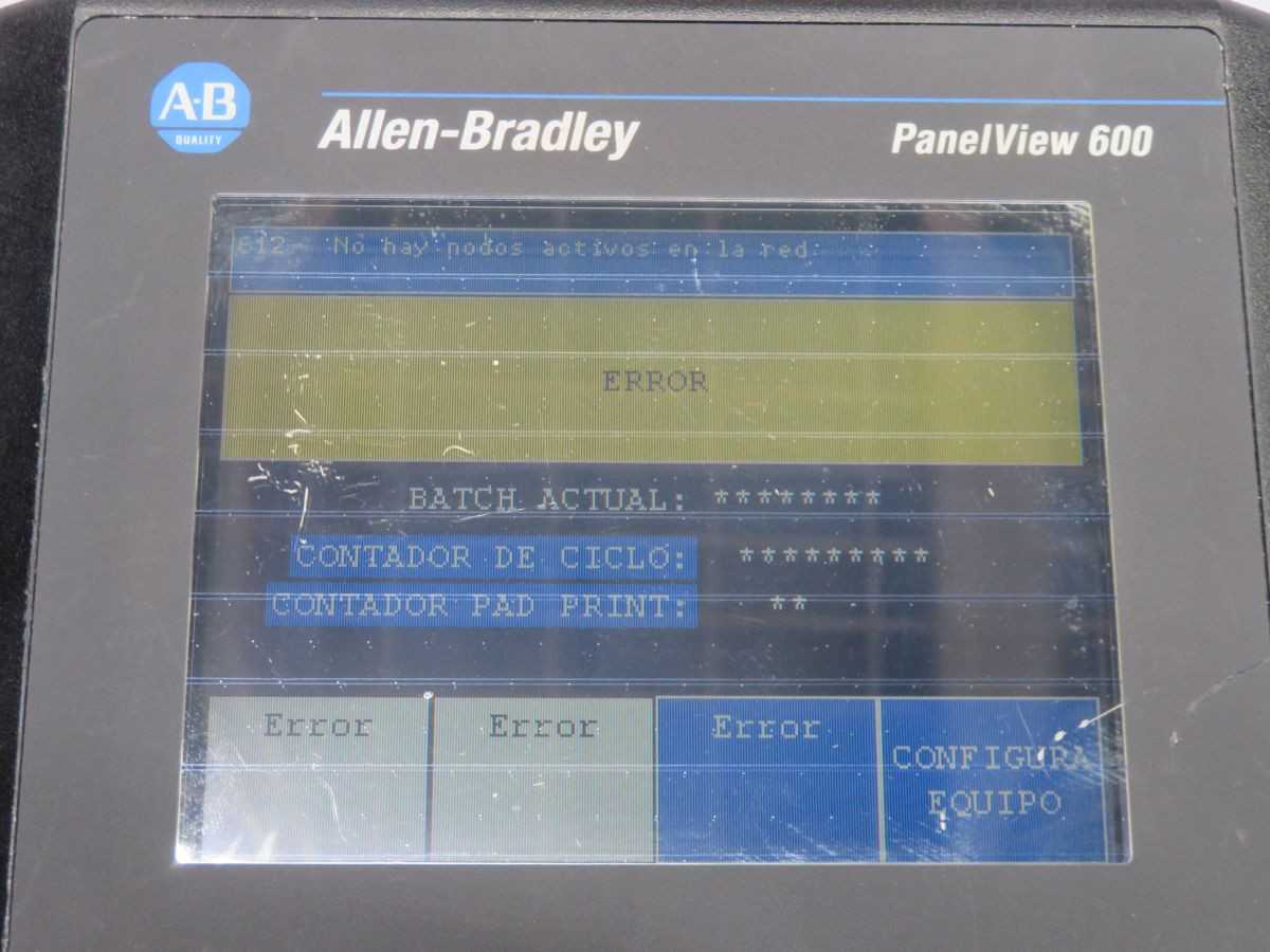 ALLEN BRADLEY 2711-T6C2L1, 5.7 IN COLOR DISPLAY, 320X234 PX RESOLUTION, DH-485 COMMS, 24 VDC POWER - OPERATOR INTERFACE PANELS
