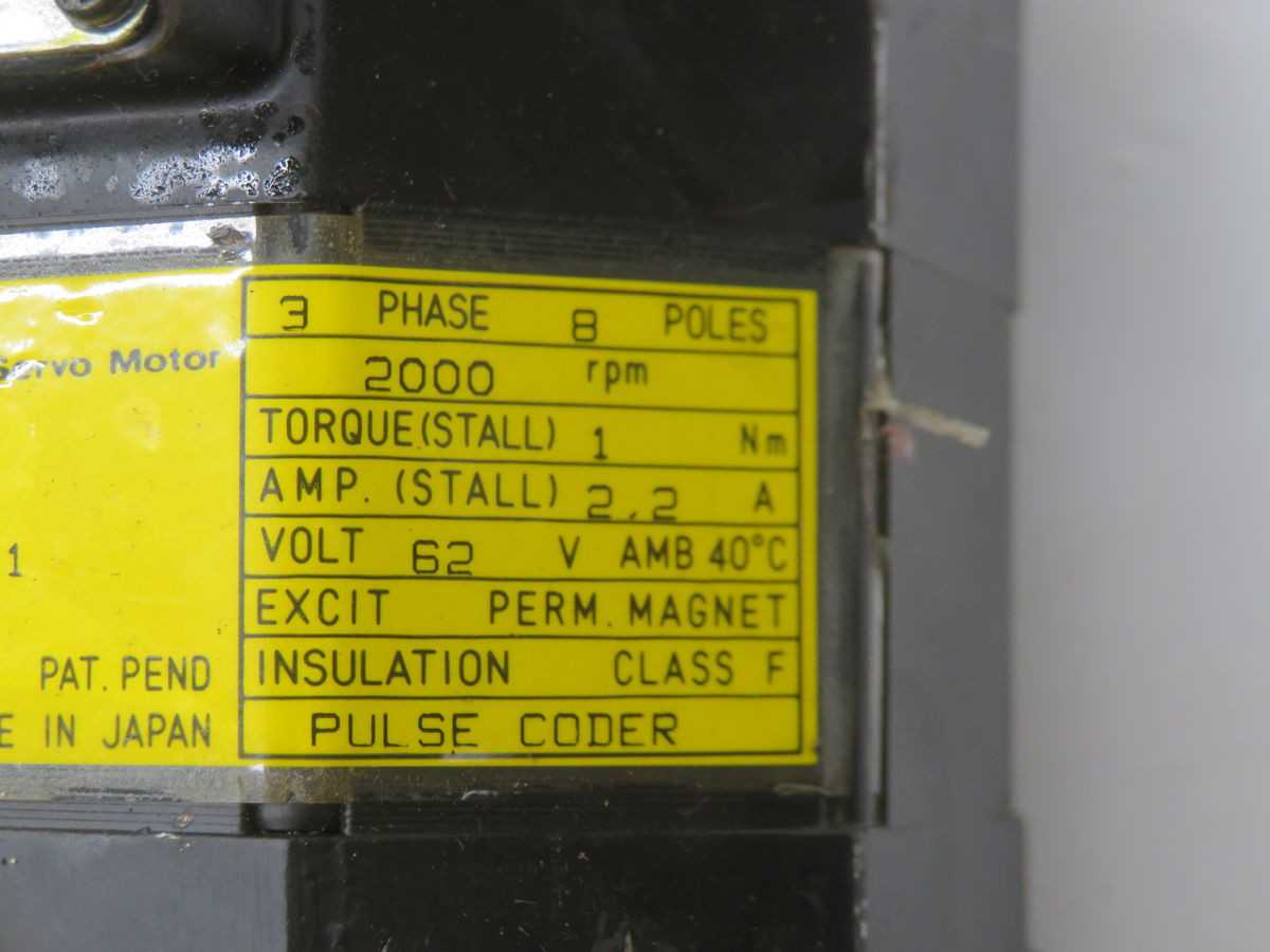FANUC A06B-0310-B351 2-0S SERVO MOTOR T265127 - SERVO