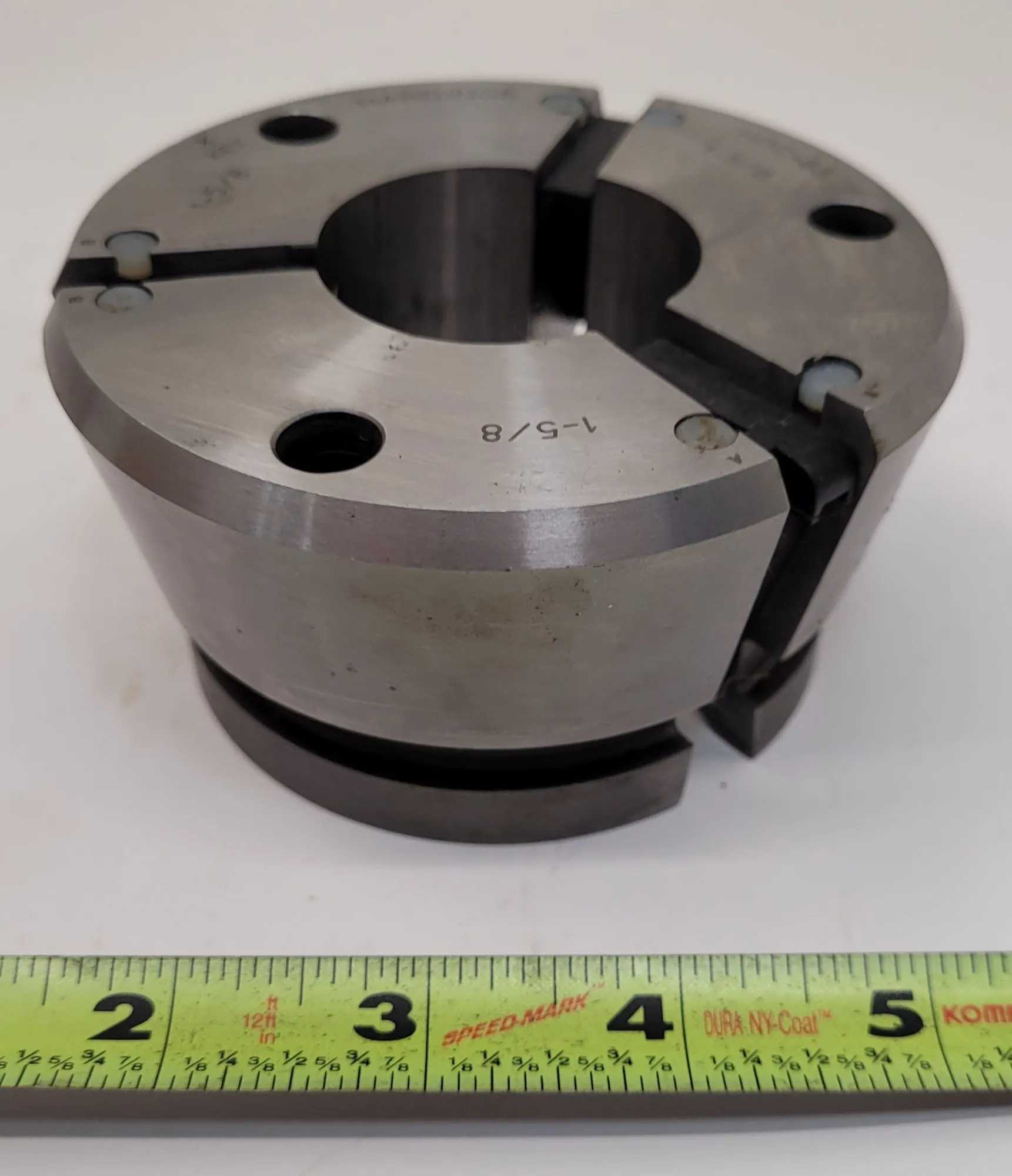 HARDINGE HQC-65 QUICK CHANGE COLLET, 1-5/8IN, 2.25” HEIGHT, NON-SERRATED INTERIOR - MACHINING ACCESSORIES & TOOLING