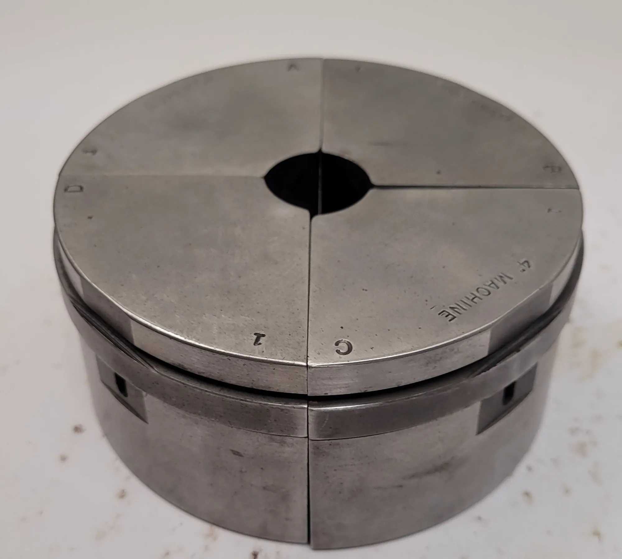 SUPERIOR CINCINNATI 1" S-STYLE EMERGENCY COLLET PAD, 2" HEIGHT, NON-SERRATED - MACHINE TOOLING