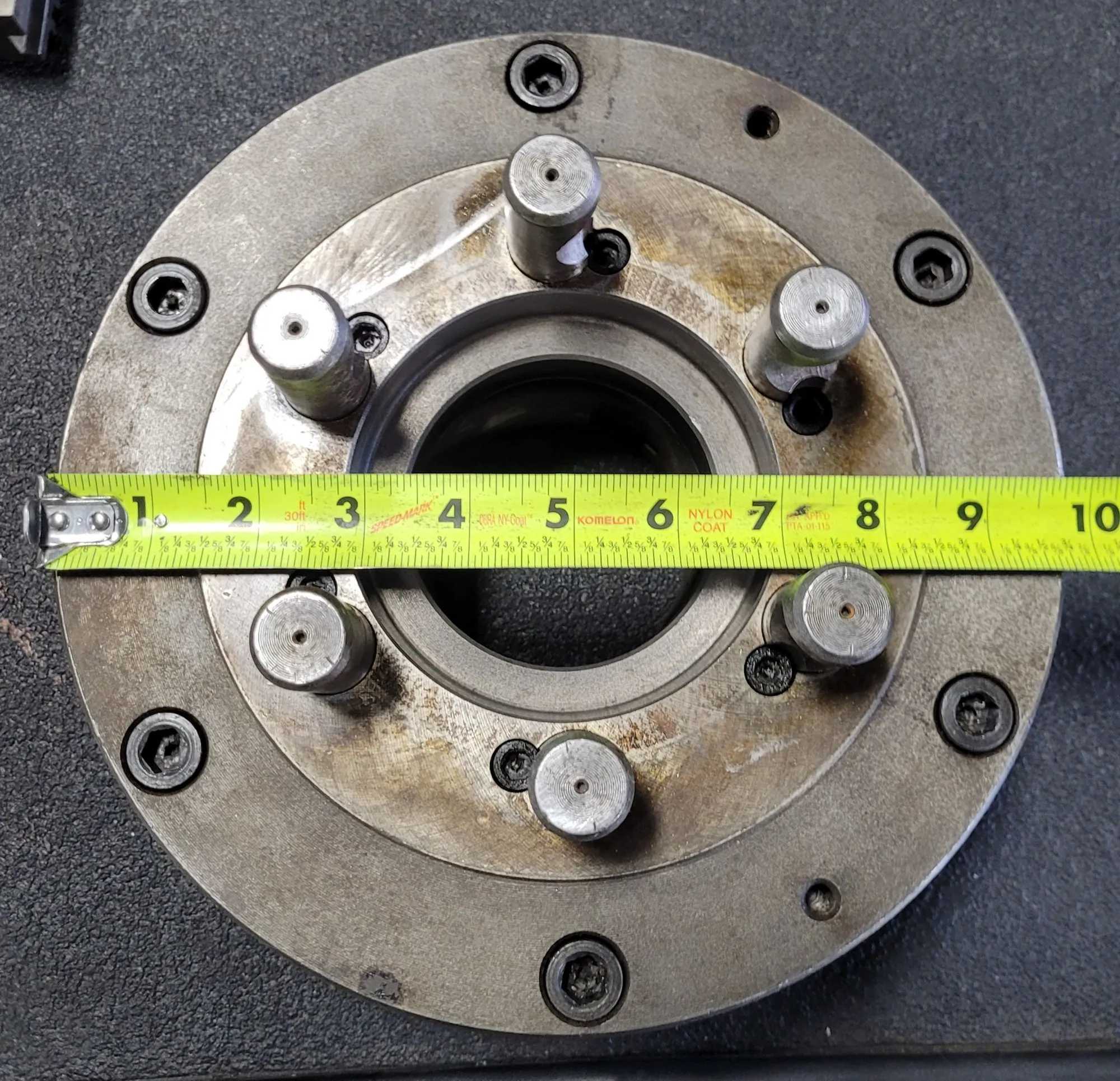 BISON 10" 3 JAW LATHE CHUCK W/ D1-6 MOUNT - MACHINING TOOLING & PARTS