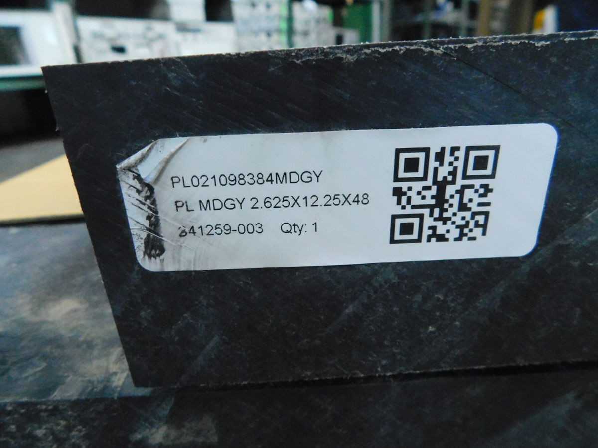CASTNYLONS PL021098384MDGY, PL MDGY NYCAST,CAST NYLON 6PA 2.625X12.25X40" M6767 - INDUSTRIAL PARTS