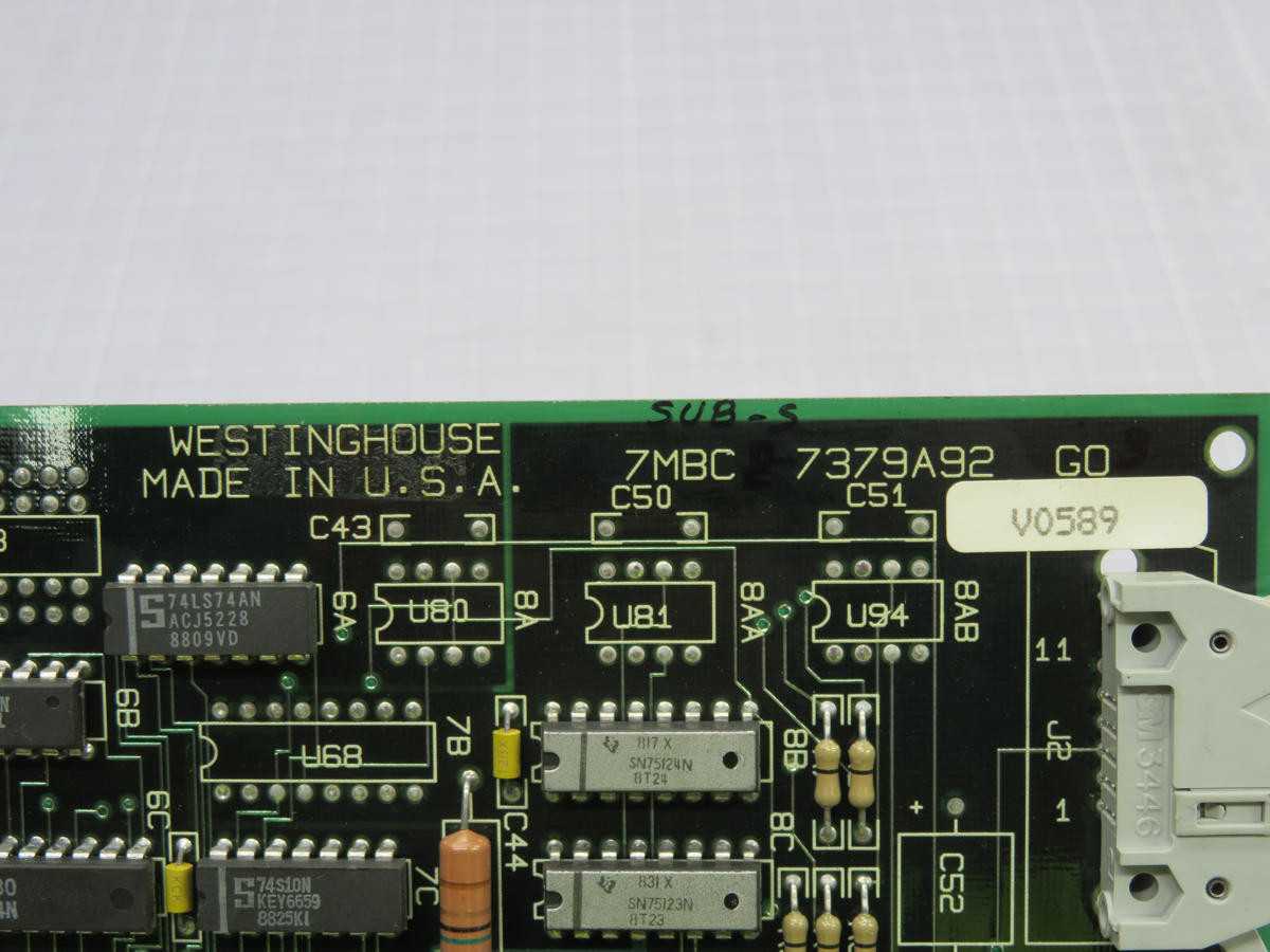 Westinghouse 7MBC 7379A92 G0, Controls PLCs, Communication Module, WDPF System - PCB CIRCUIT BOARDS